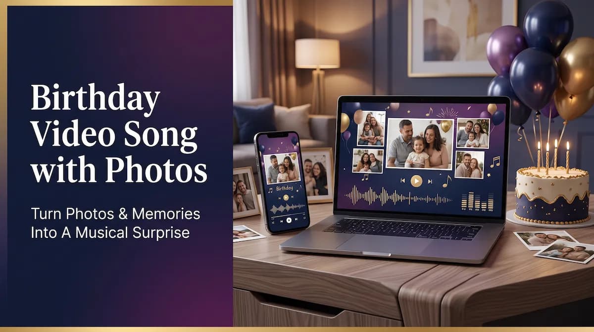 Birthday Video Song with Photos and Name