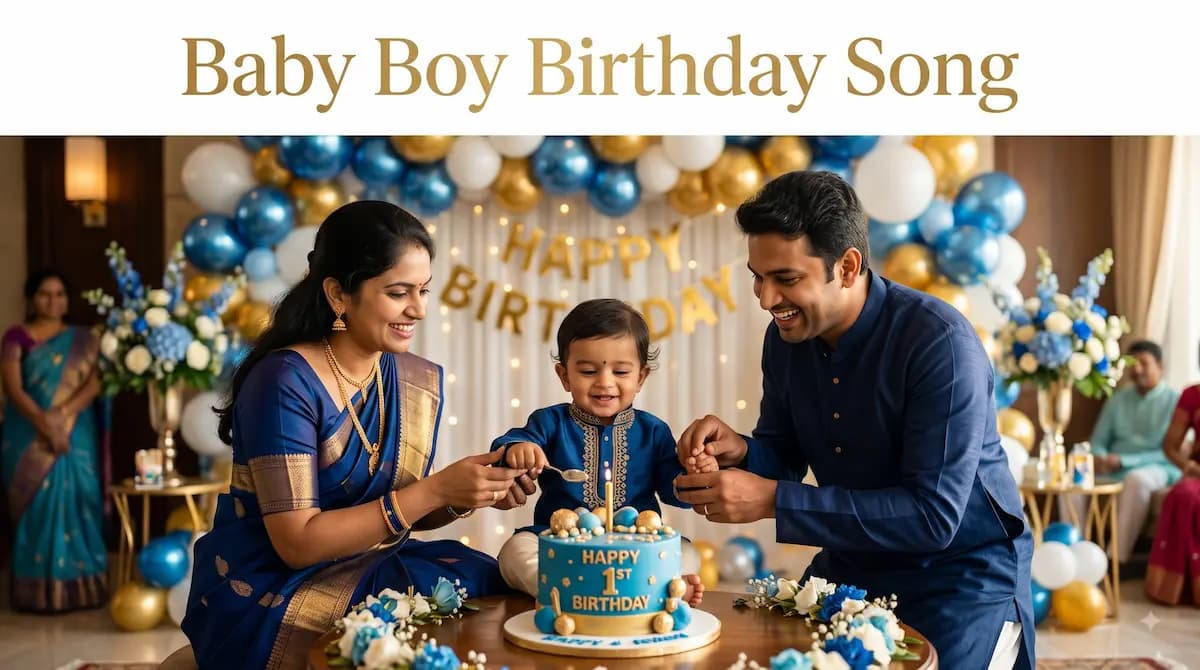 Baby Boy Birthday Song with Name