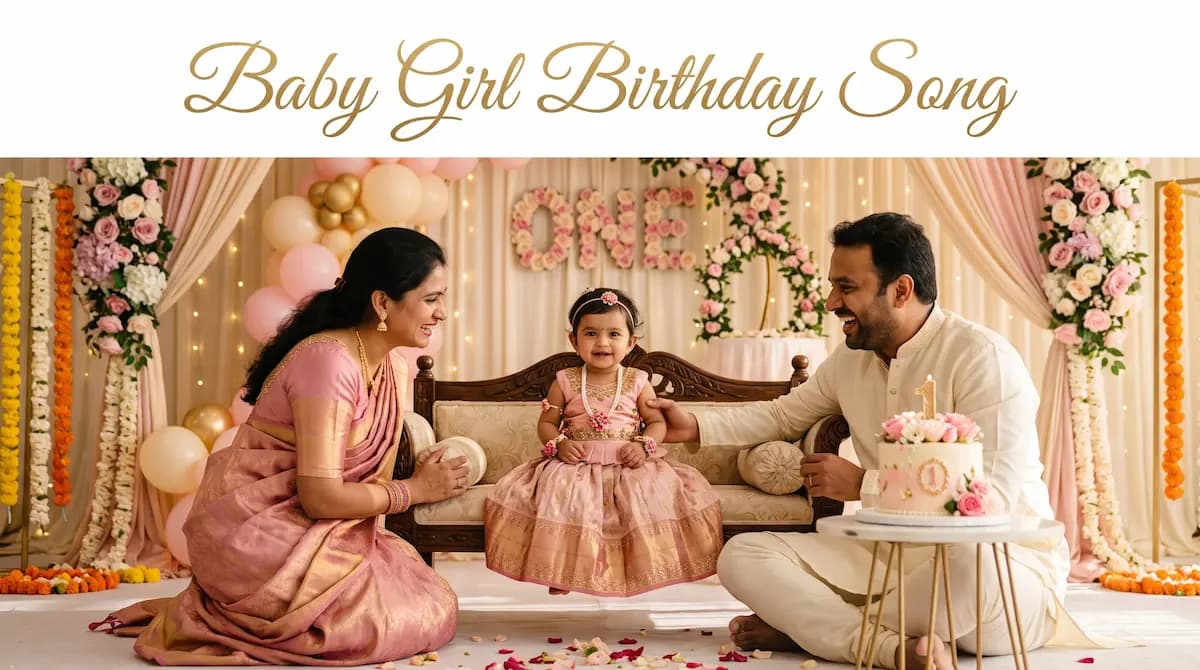 Baby Girl Birthday Song with Name