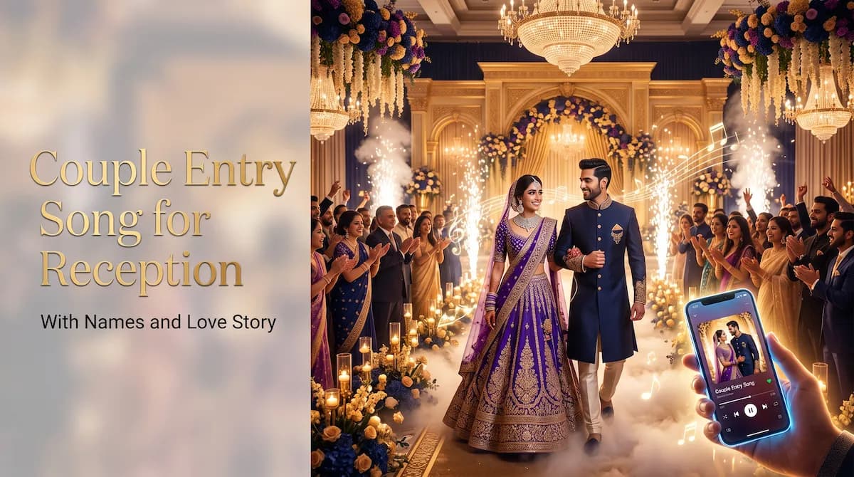 Couple Entry Song for Reception with Names