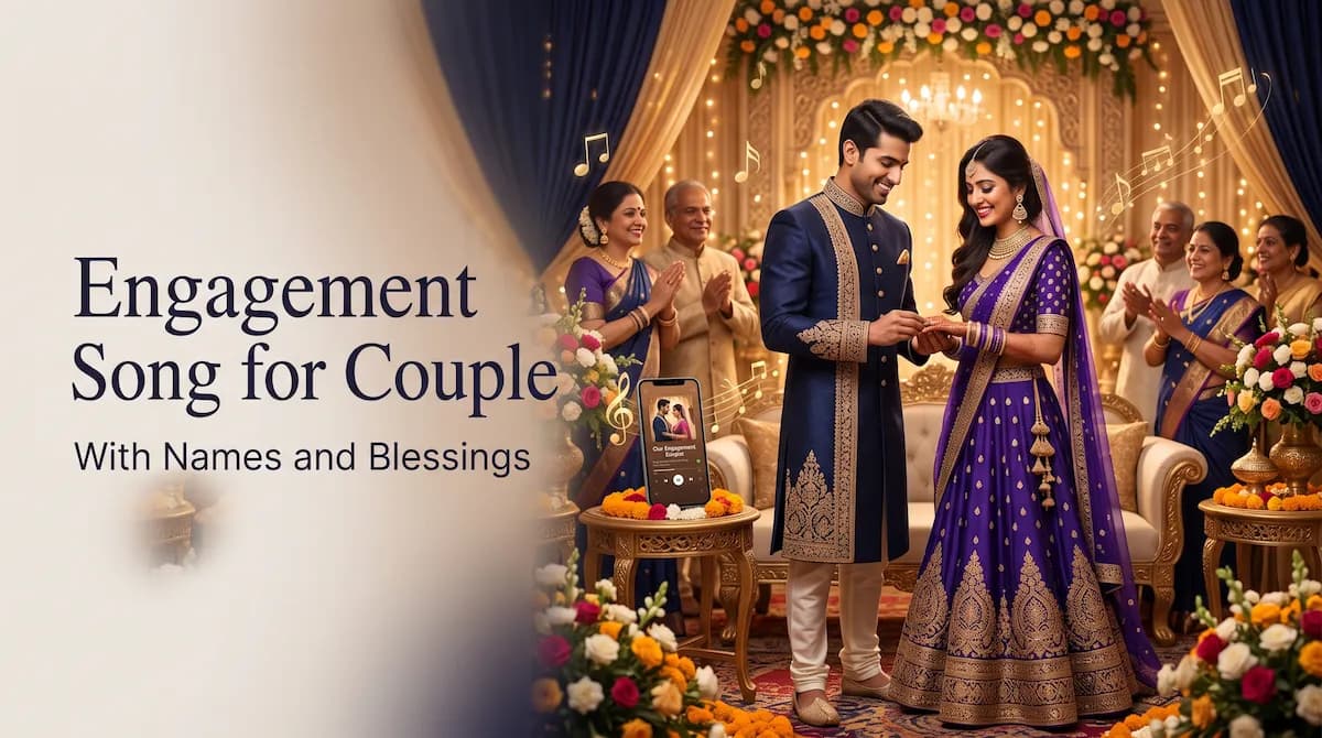 Engagement Song for Couple with Names