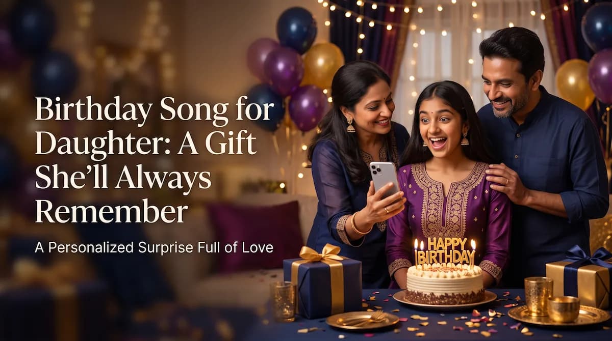 Birthday Song for Daughter with Name and Memories