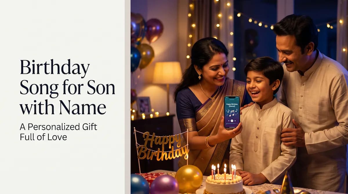 Birthday Song for Son with Name and Wishes
