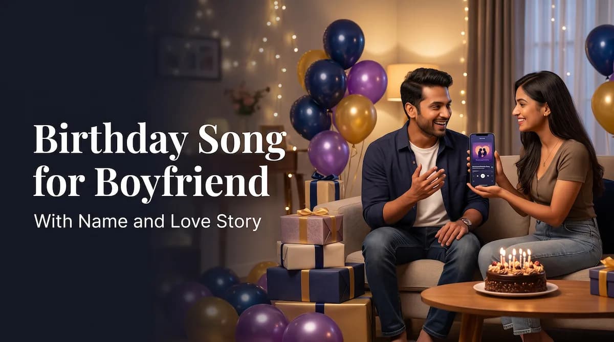Birthday Song for Boyfriend with Name and Love Story