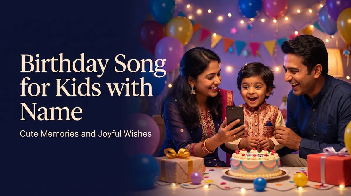 Birthday Song for Kids with Name and Cute Memories