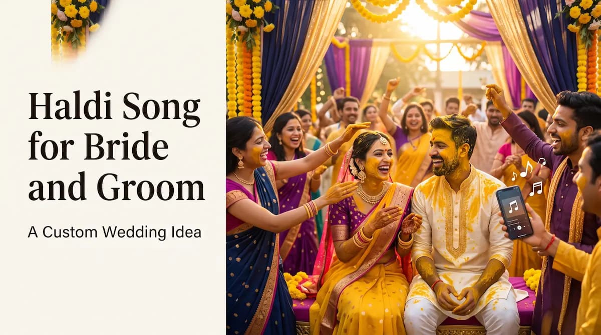 Haldi Song for Bride and Groom: Custom Wedding Idea