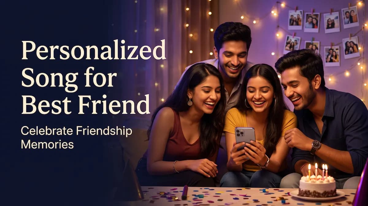 Personalized Song for Best Friend with Memories
