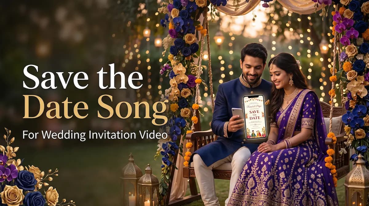 Save the Date Song for Wedding Invitation Video