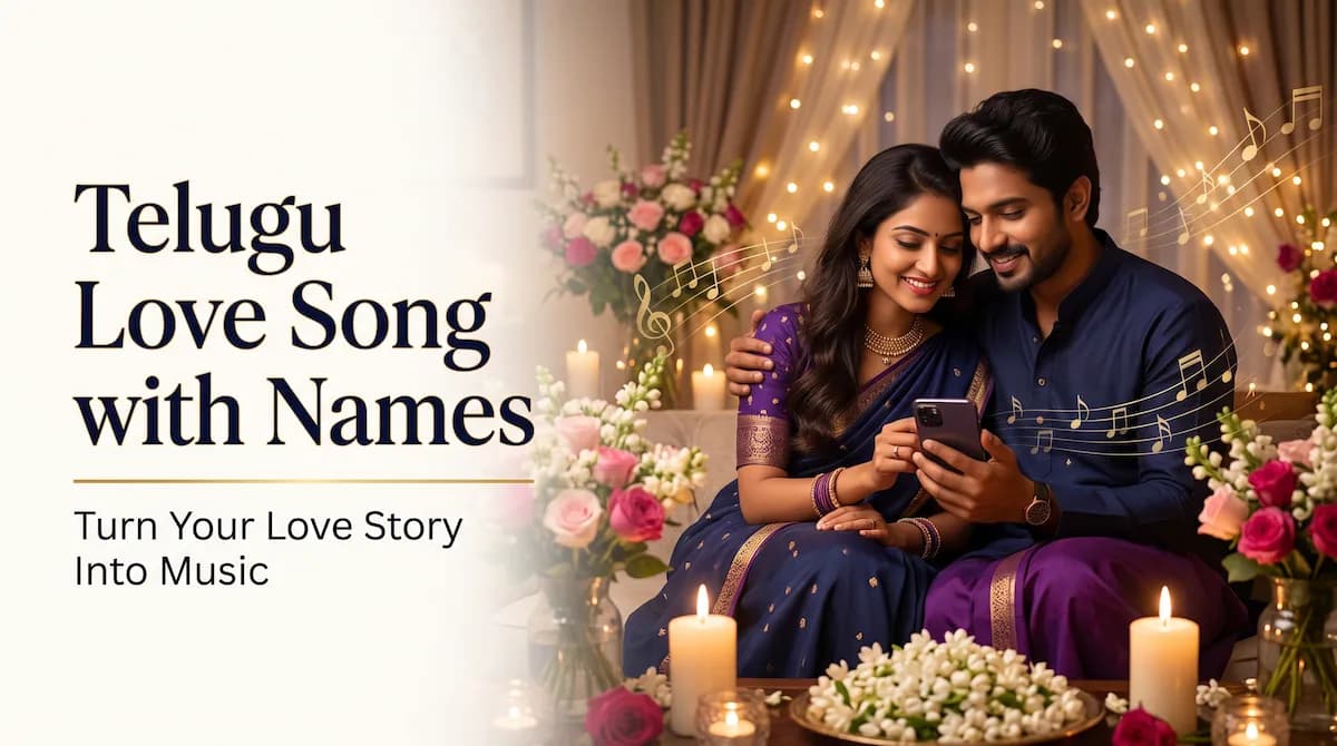 Telugu Love Song with Couple Names