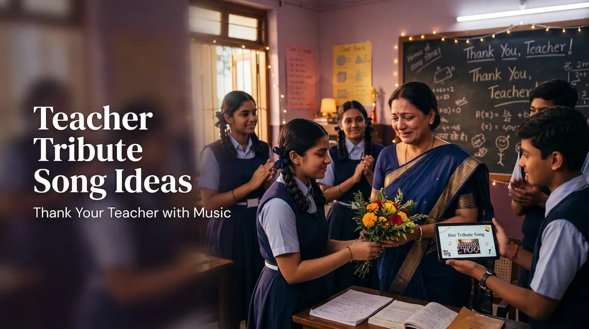 Teacher Tribute Song Ideas with Name and Memories